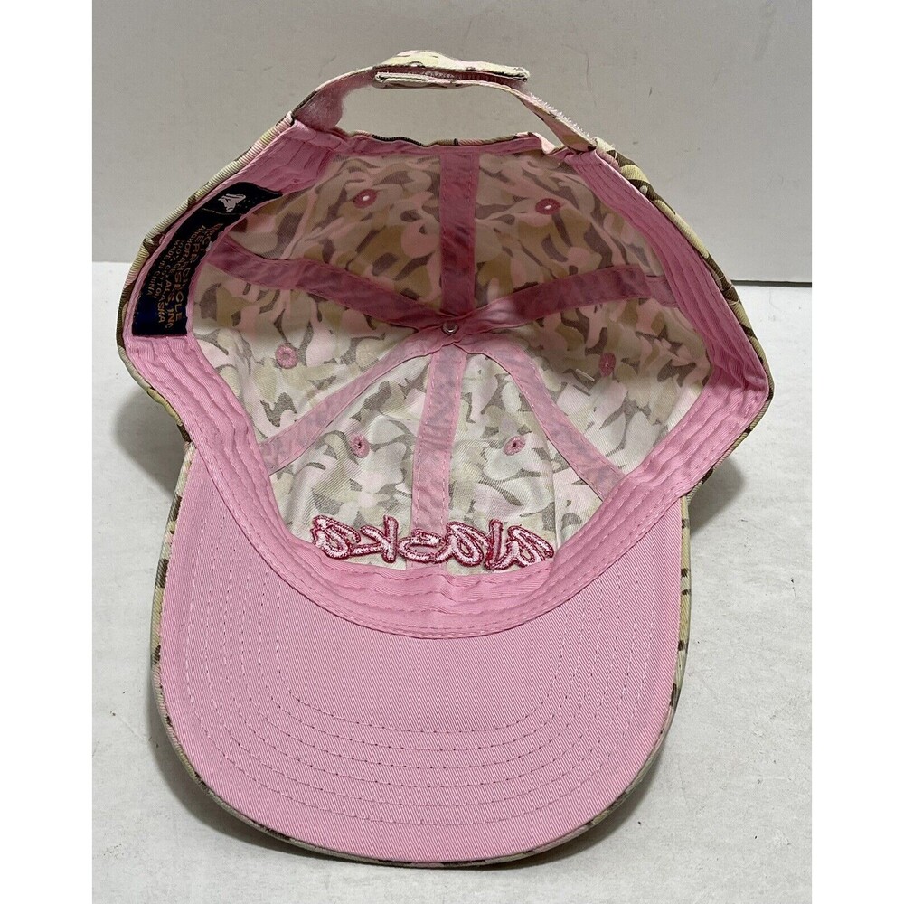 Alaska Head Gear "Alaska@ Embroidered Adjustable Hat Pink/Camo NWT - Picture 10 of 11